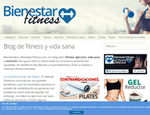 Tablet Screenshot of bienestarfitness.com